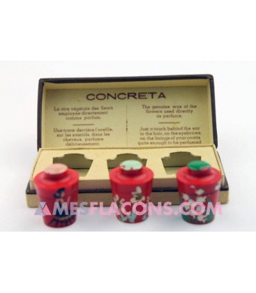 Concrète - Coffret de 3 urnes colorées